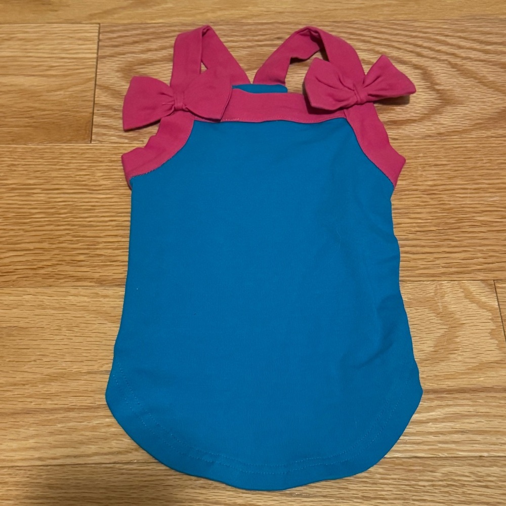 Dog Dress - Blue Pink